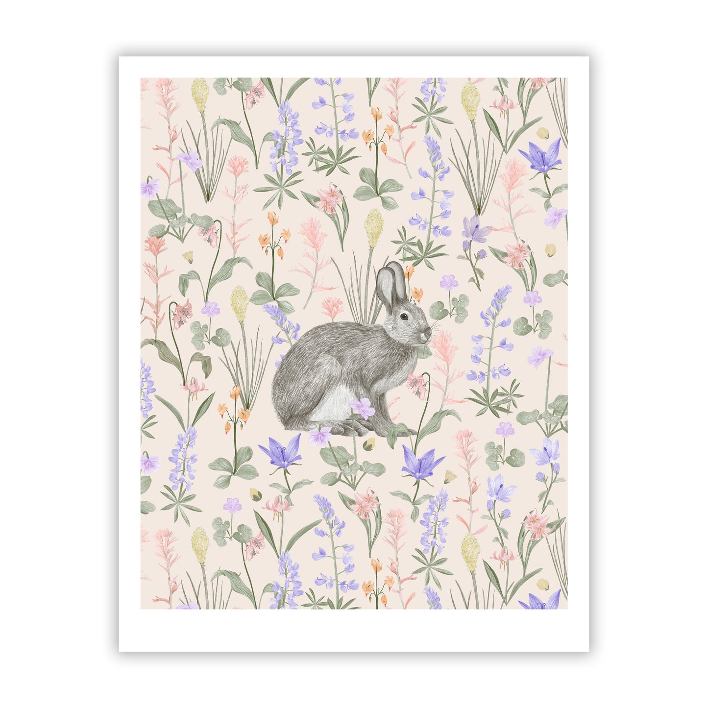 Snow Shoe Hare Fine Art Giclee Print