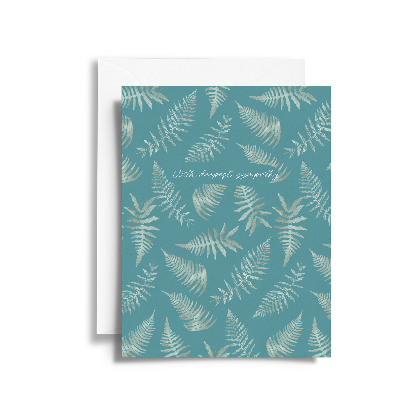 With Deepest Sympathy Card | Fern Pattern