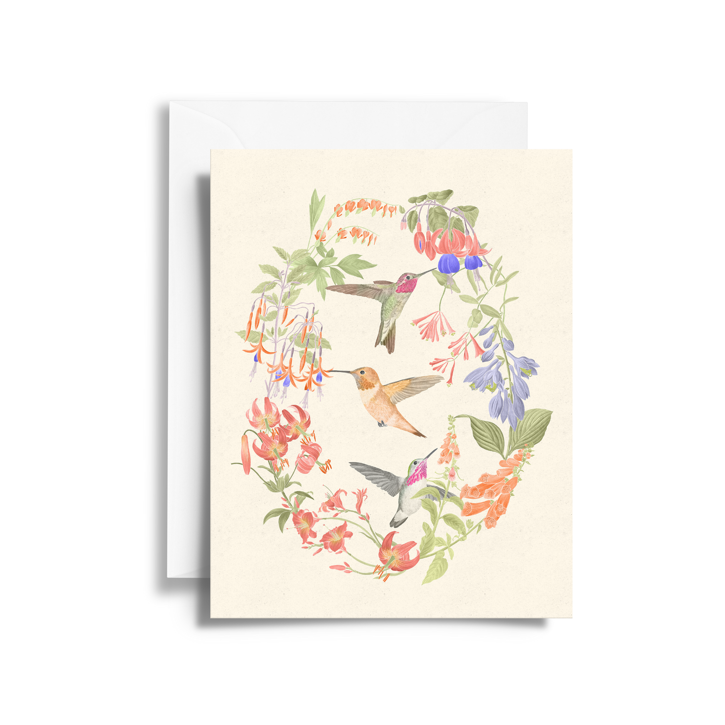 Pollinator Hummingbirds Fine Art Card