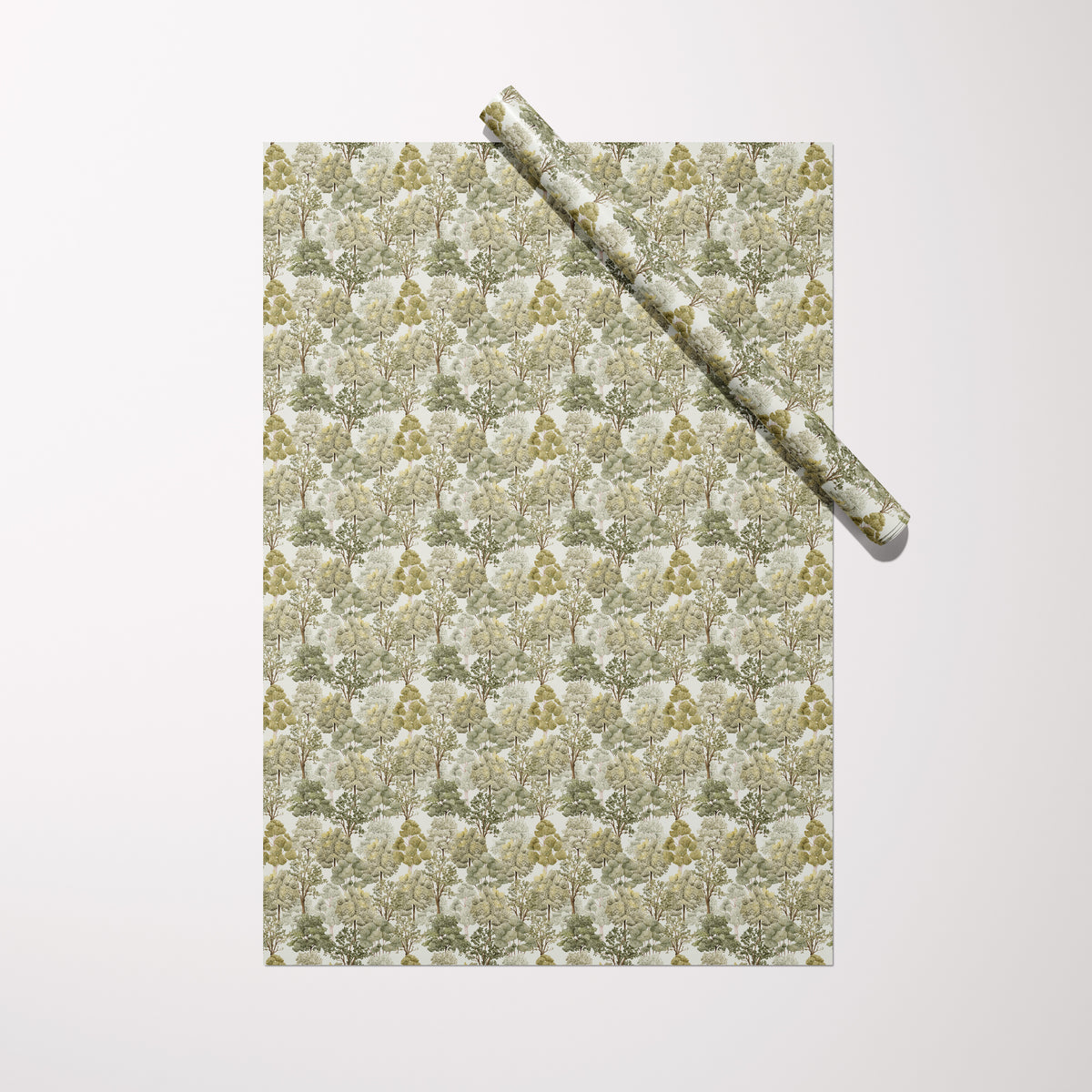 Deciduous Forest gift wrap sheet with roll