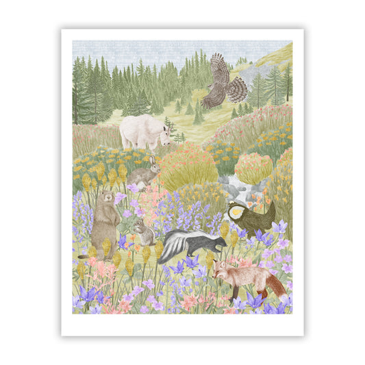 Alpine Meadows Fine Art Giclee Print