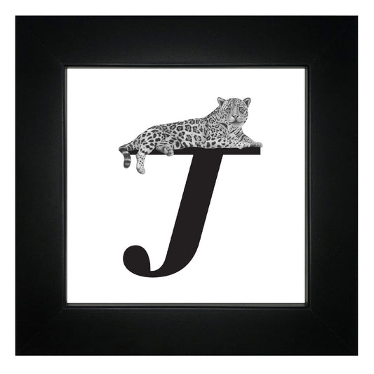 J is for Jaguar Framed Giclee Print