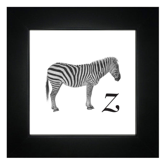 Z is for Zebra Framed Giclee Print