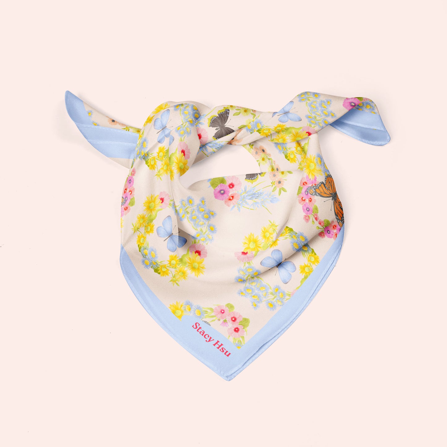 Butterflies Silk Scarf