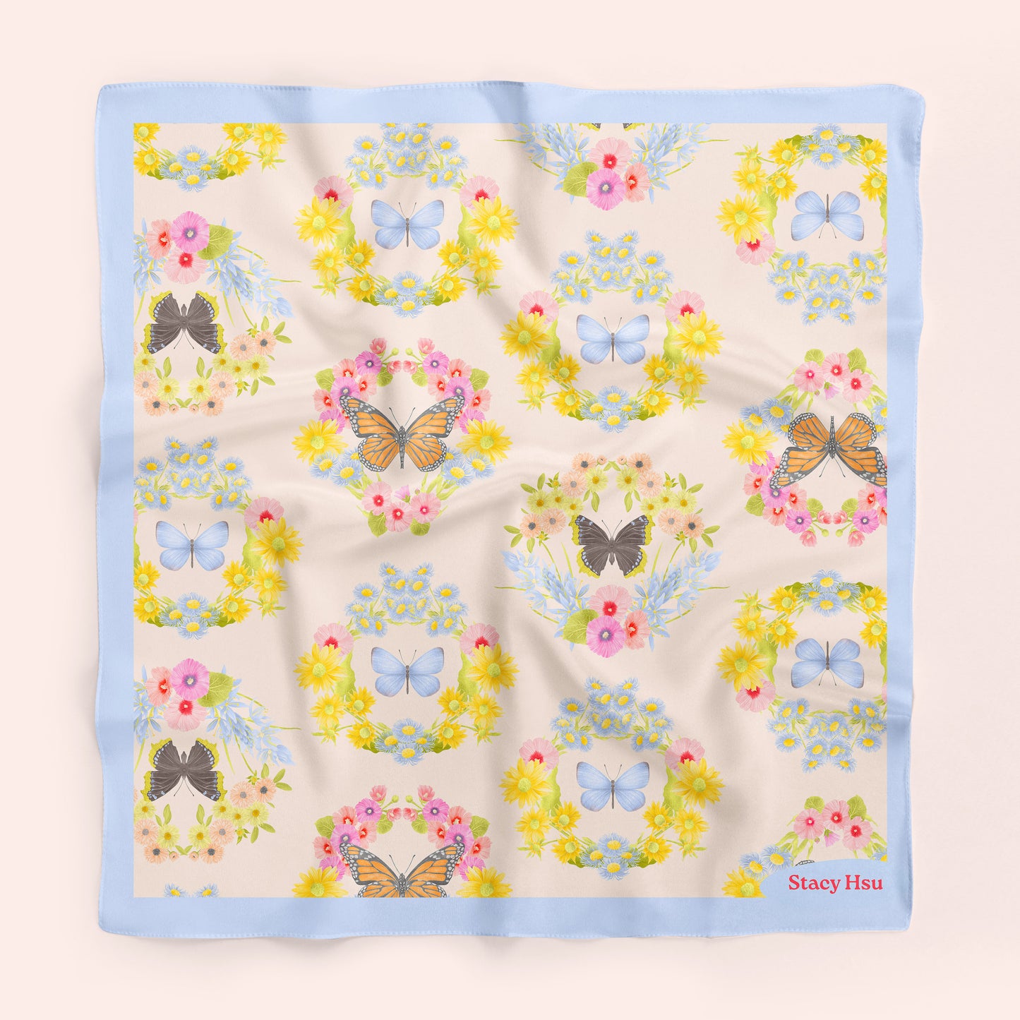 Butterflies Silk Scarf