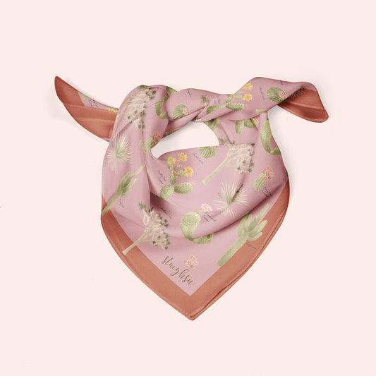 Cacti Silk Scarf