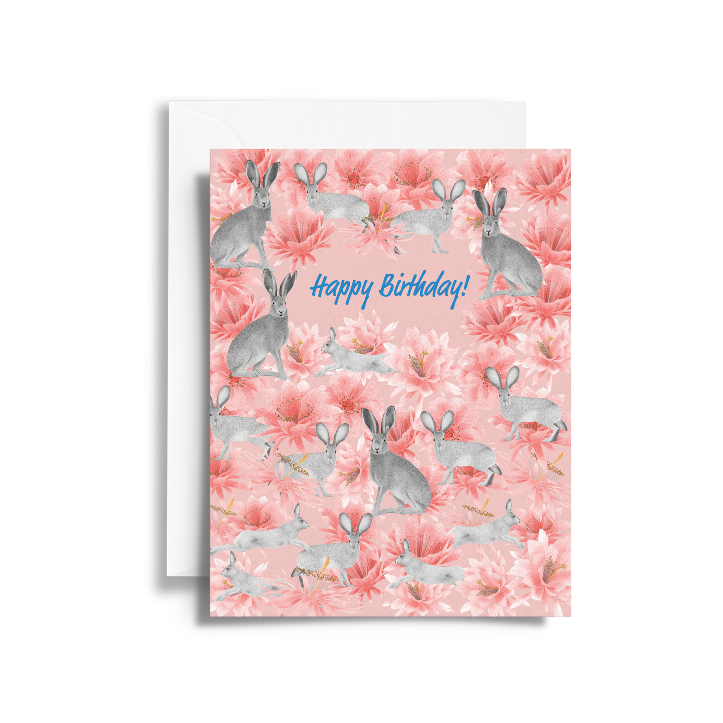 Spring Bunny Birthday Card