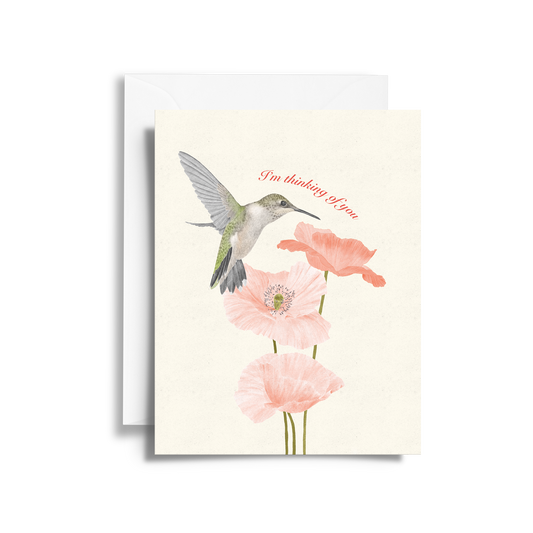 Thinking of You Card | Hummingbird & Poppy