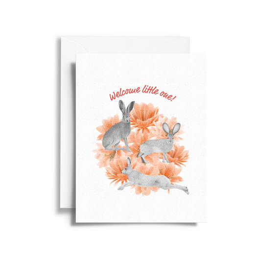Bunny Welcome Little One Card
