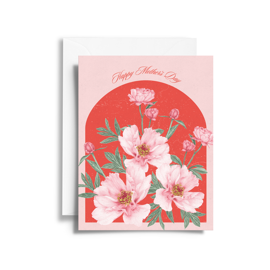 Blooming Peonies Mother's Day Card